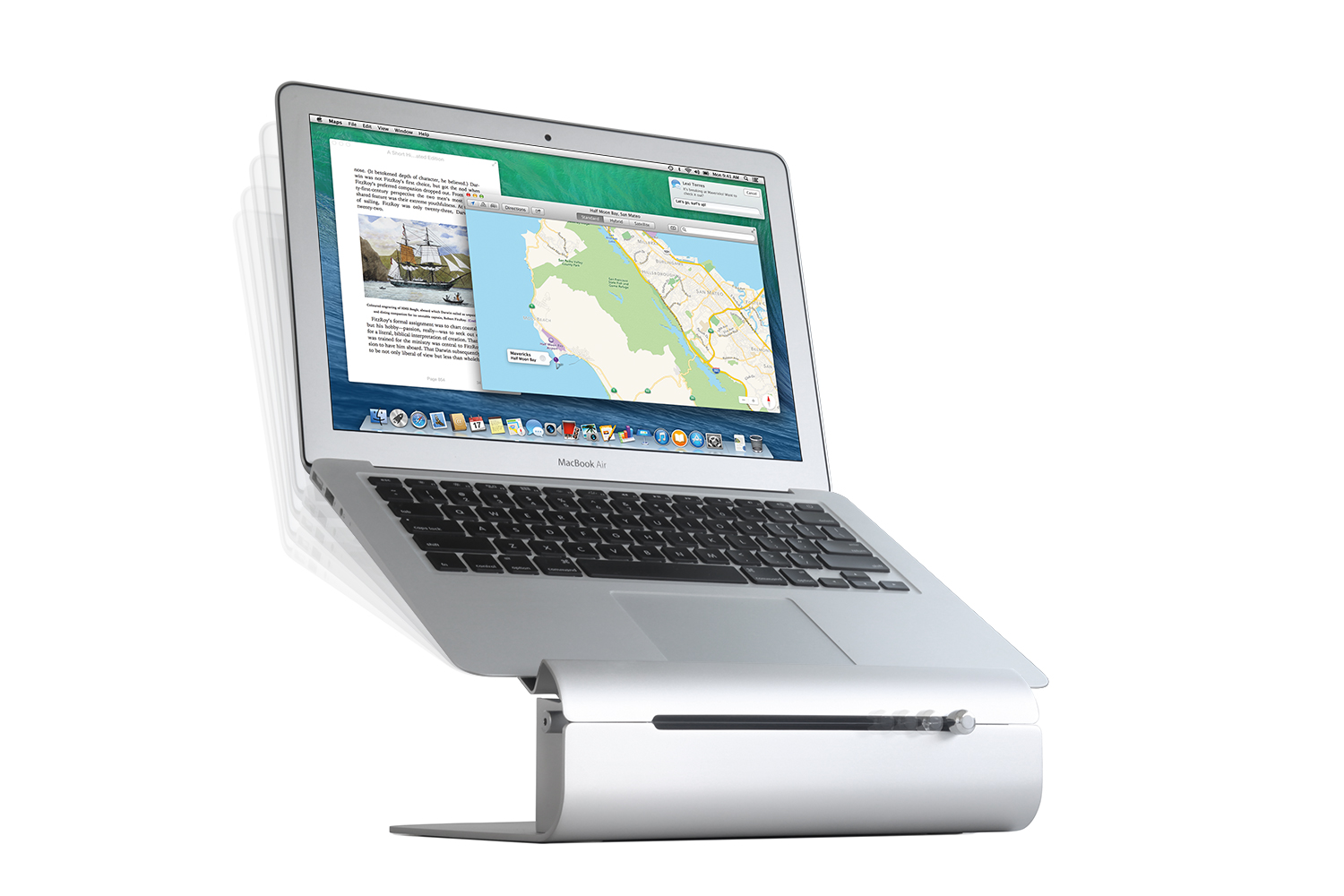 Rain Design iLevel2 Adjustable Height Laptop Stand  (Online Packaging))