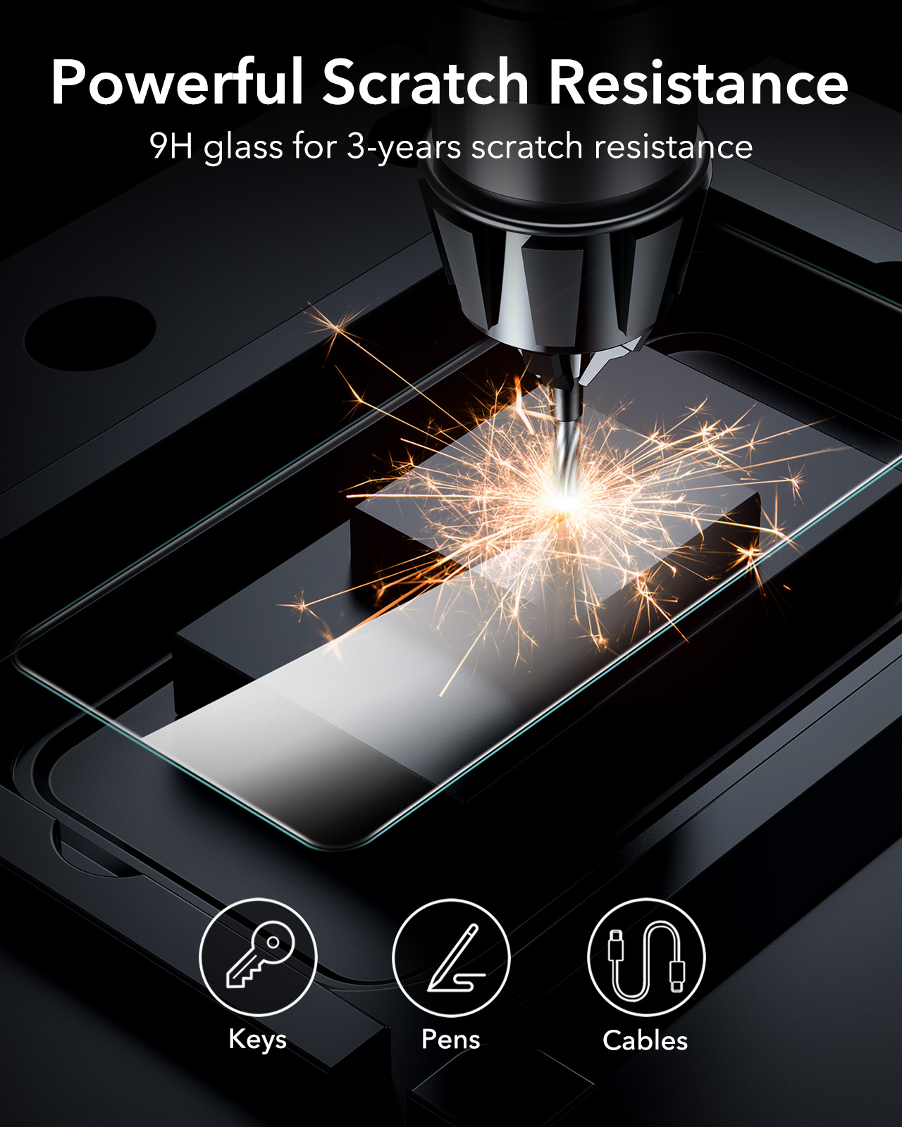 ESR S25 Ultra Tempered Glass - Clear, 2 packs