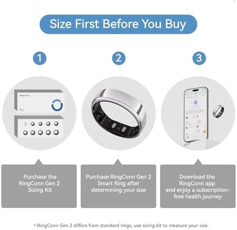 RingConn Ring Sizing Kit (White Box)