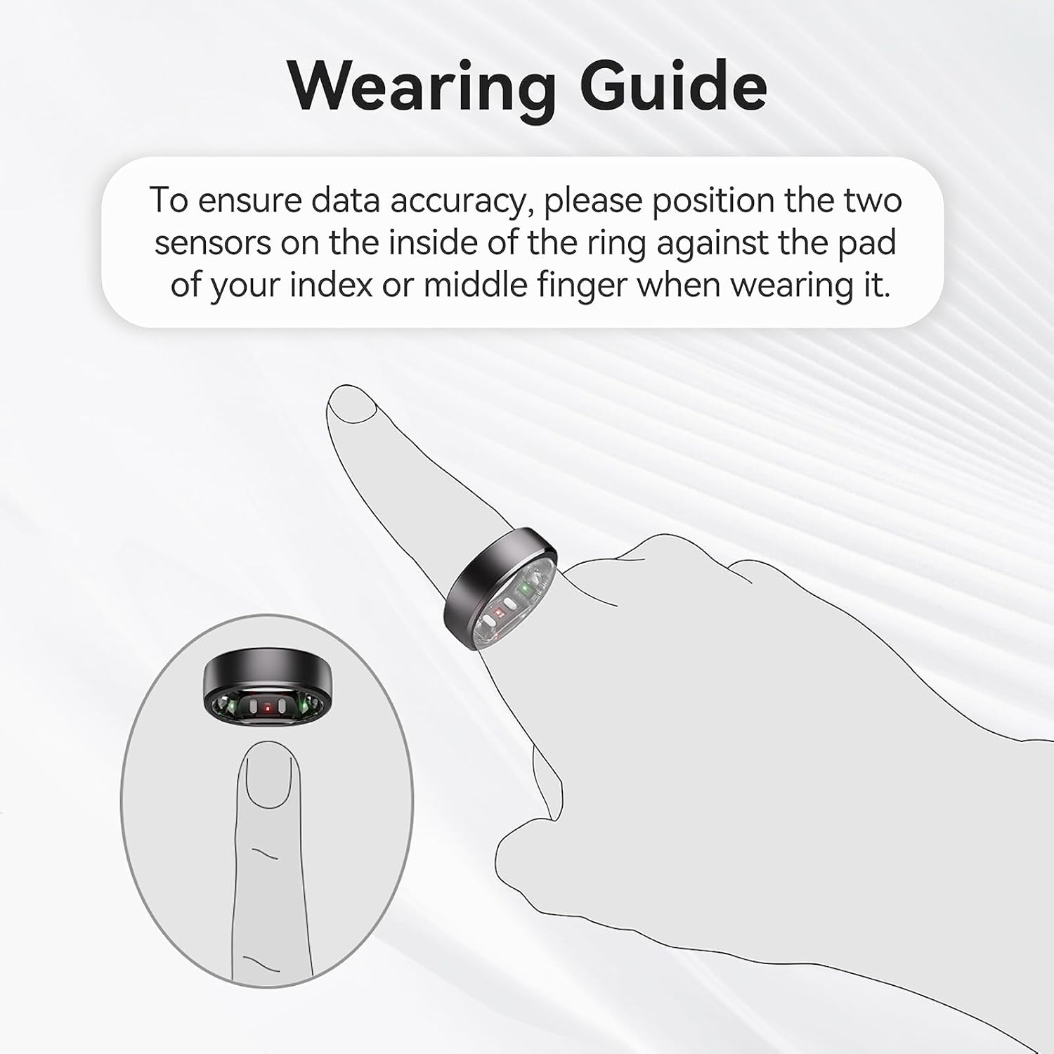 RingConn Ring Sizing Kit (White Box)