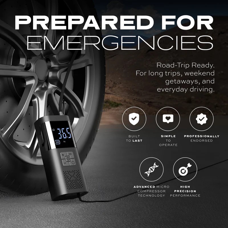 Statik TireHero Wireless Air Pump Built in Powerbank with 6000mAh