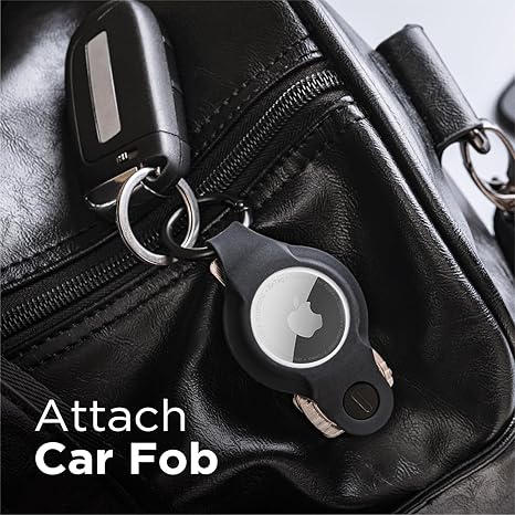 KeySmart AirTag Keychain Key Holder, Compatible with Apple AirTag - Key Organizer Keychains