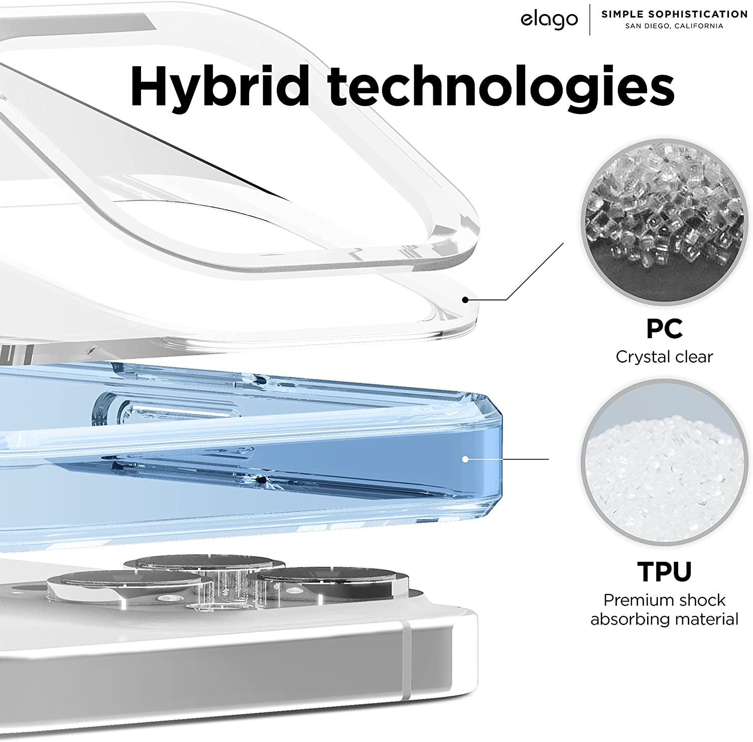 Elago iPhone 13 Pro Hybrid Case - (Online Packaging)
