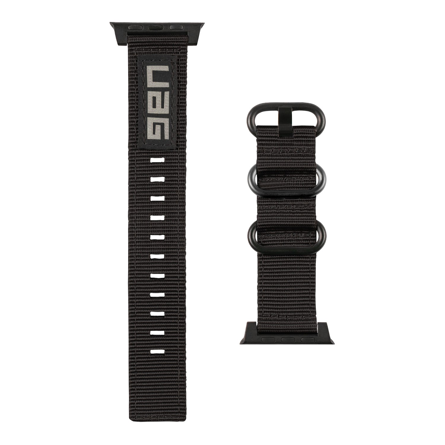 Apple Watch 41/40/38mm Nato Eco Strap- Black - (Online Packaging)