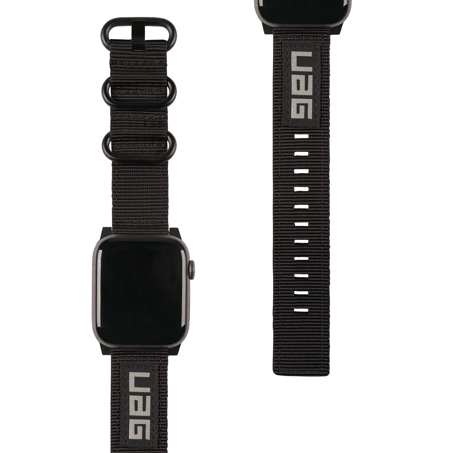 Apple Watch 41/40/38mm Nato Eco Strap- Black - (Online Packaging)