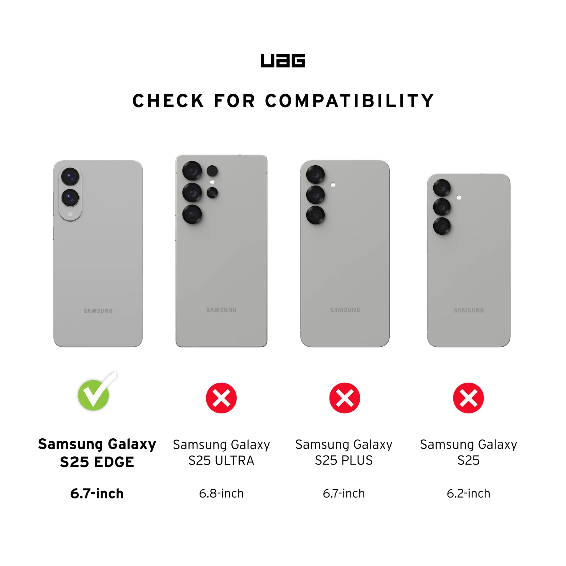 UAG Samsung Galaxy S25 Edge Dot w/Magnet