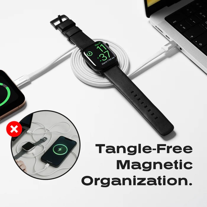 Statik MagStack Duo Apple Watch Charger + USB-C Cable 1.5M