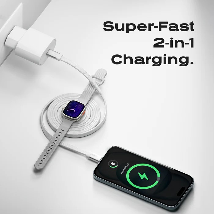 Statik MagStack Duo Apple Watch Charger + USB-C Cable 1.5M