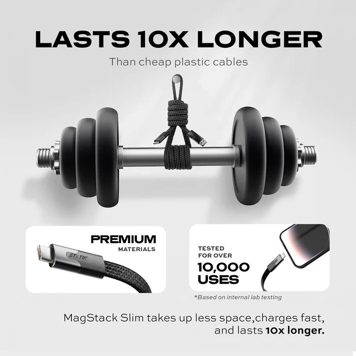 Statik MagStack Slim Pro Cable USB-C to USB-C 1M/3.3ft