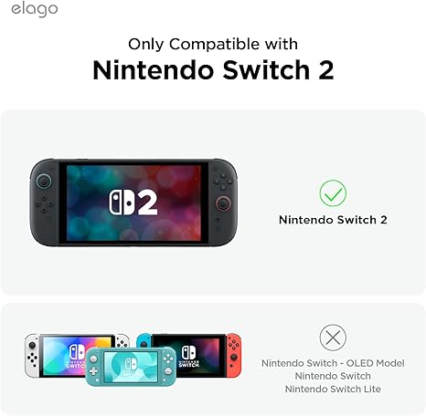 Elago Nintendo Switch 2 PC Clear Case (Slim and Full cover)