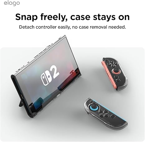 Elago Nintendo Switch 2 PC Clear Case (Slim and Full cover)