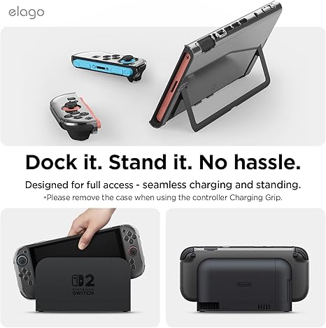 Elago Nintendo Switch 2 PC Clear Case (Slim and Full cover)