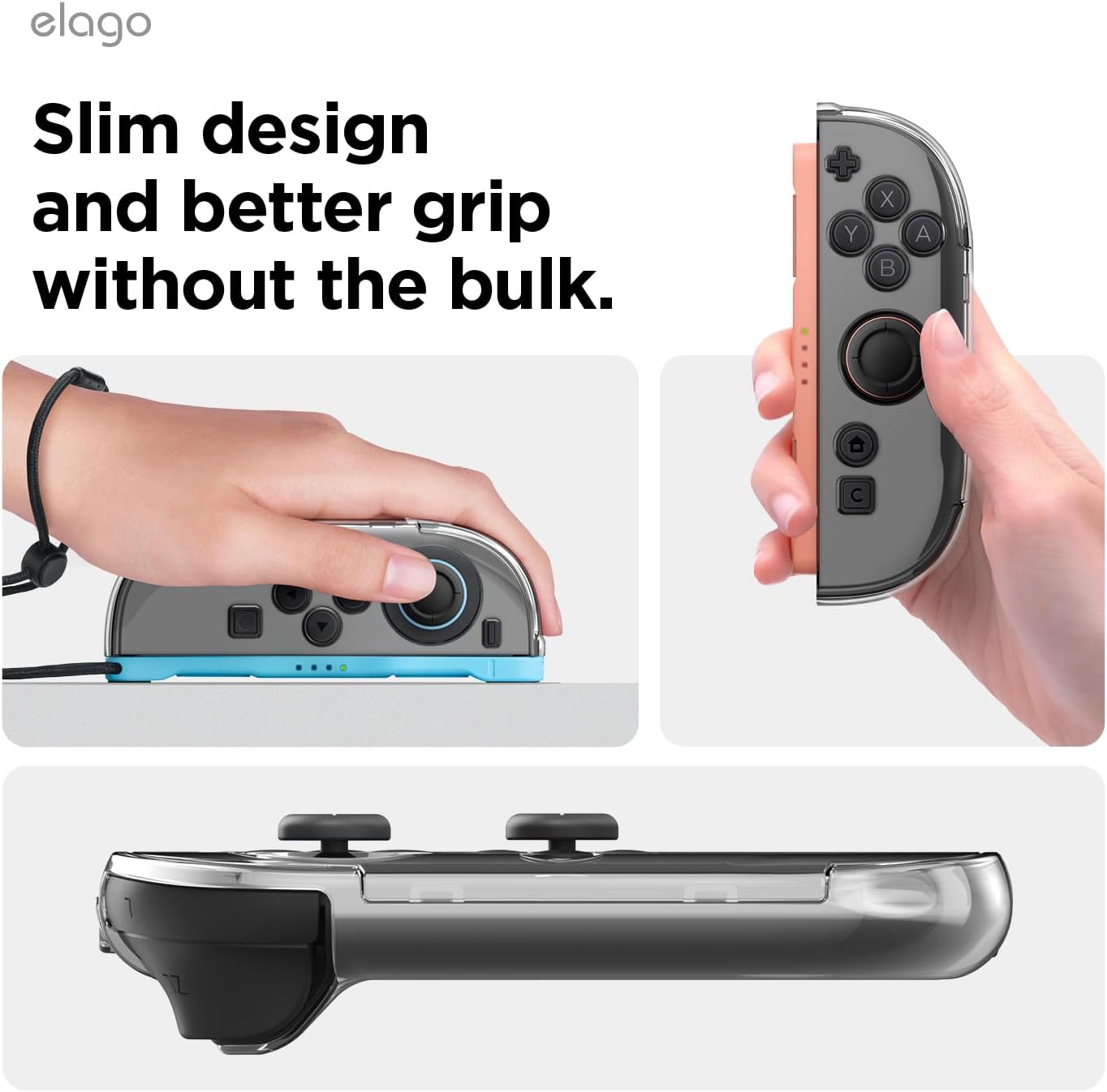 Elago Nintendo Switch 2 PC Clear Case (Slim and Full cover)