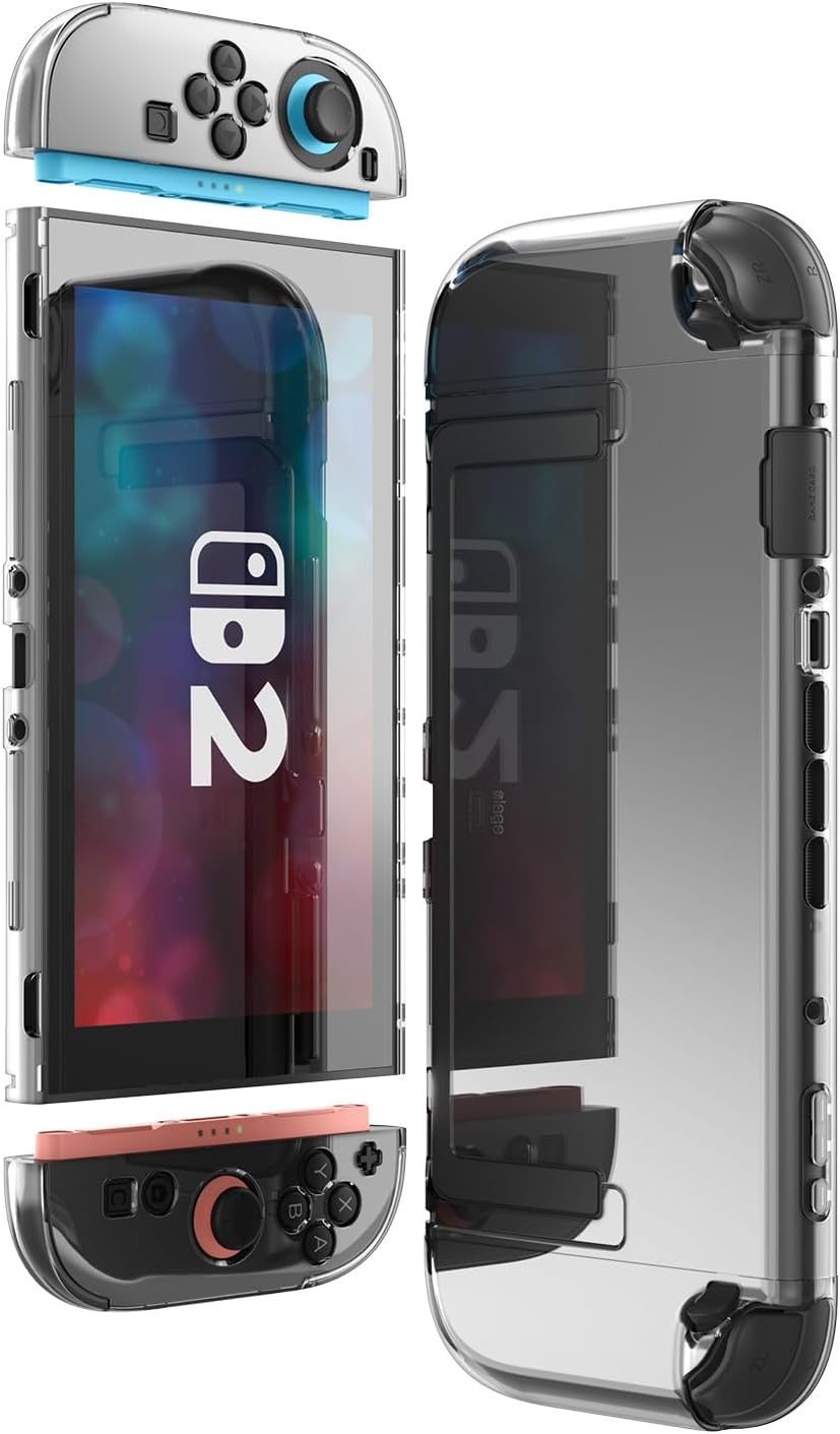 Elago Nintendo Switch 2 PC Clear Case (Slim and Full cover)