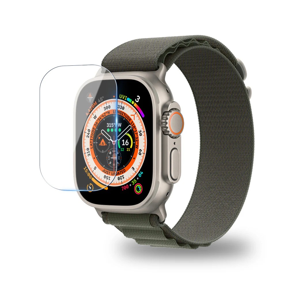 LZEL Zentrix Shield Titanium Edge Screen Protector For 49mm Watch Transparent