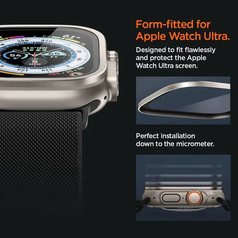 LZEL Zentrix Shield Titanium Edge Screen Protector For 49mm Watch