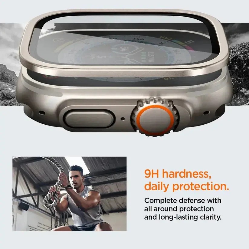 LZEL Zentrix Shield Titanium Edge Screen Protector For 49mm Watch