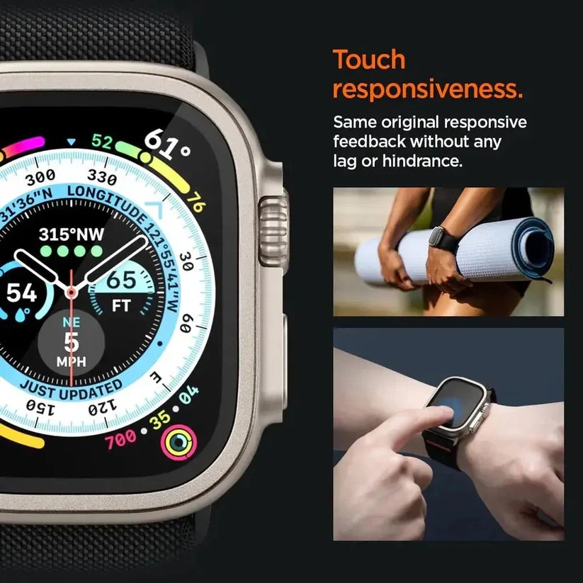 LZEL Zentrix Shield Titanium Edge Screen Protector For 49mm Watch