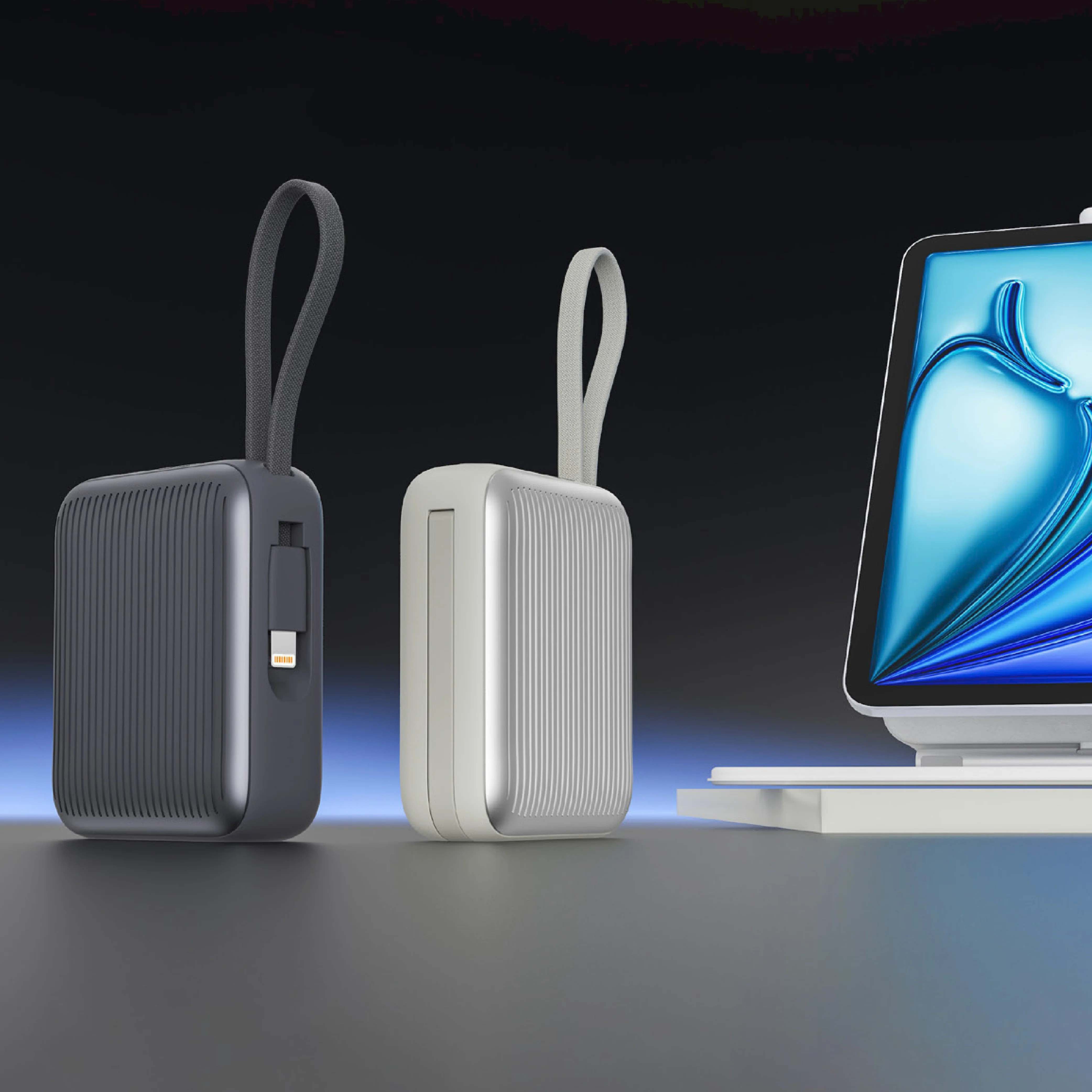Lzel Mini Power Bank Neurode Sync PD 10000mAh 22.5W Built-in-Cable