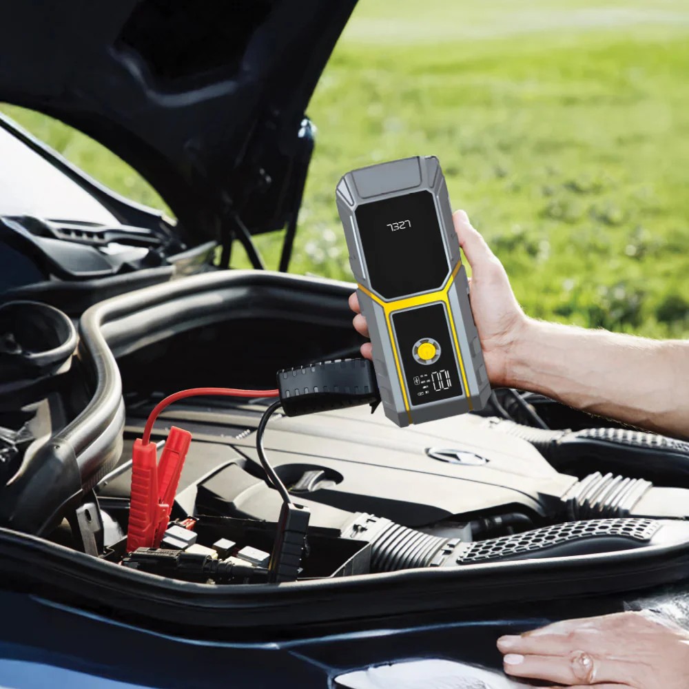 Lzel EnergizeIgnite Car Jump Starter Led Flashlight Air Compressor 