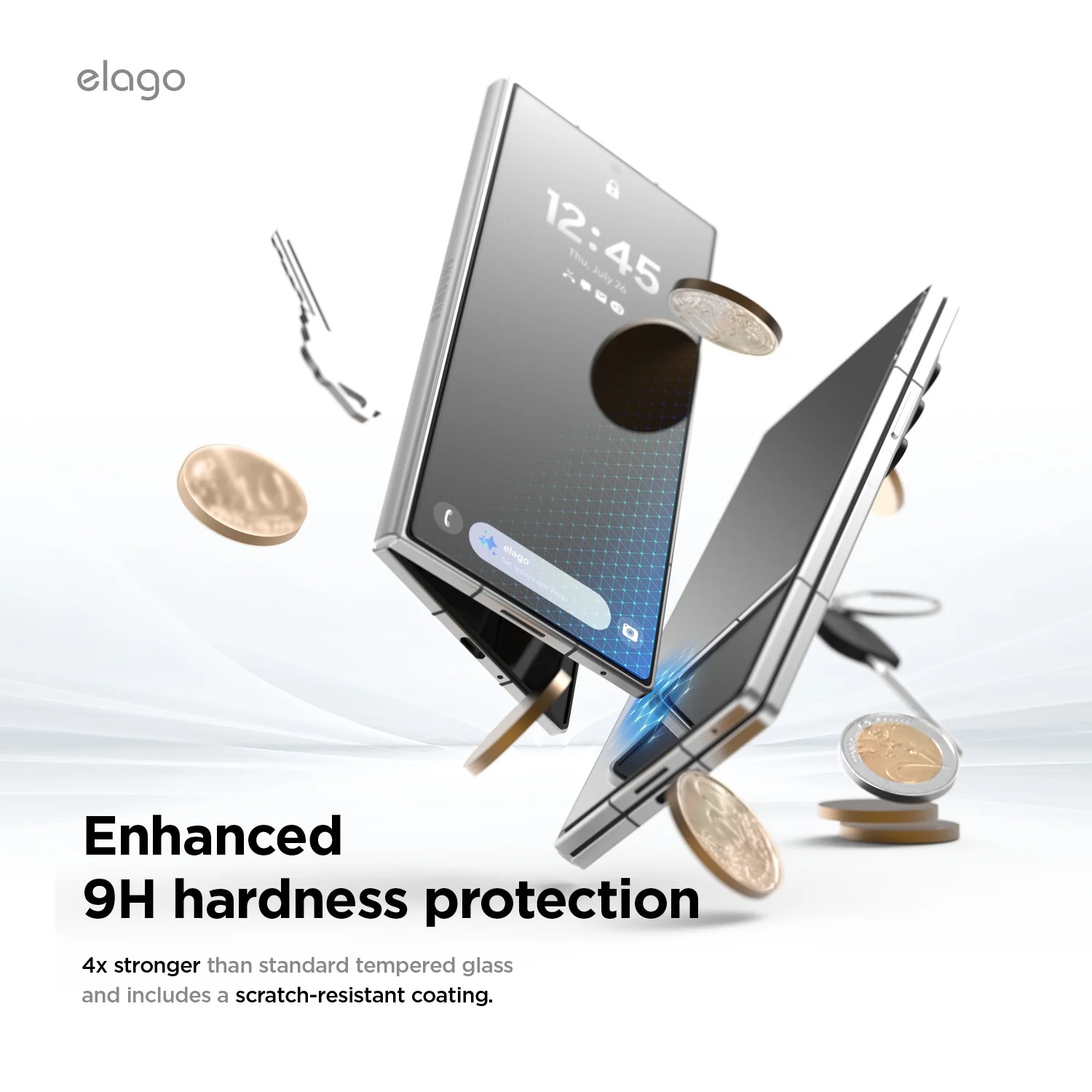 Elago Samsung Galaxy Z Fold 7 Tempered Glass Screen Protector