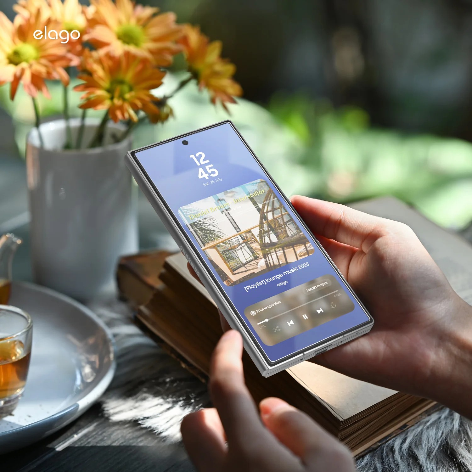 Elago Samsung Galaxy Z Fold 7 Tempered Glass Screen Protector