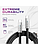 Statik TsumoCharge USB-C to USB-C Cable 100W Fast Charging - Heavy-Duty 6FT/2M Black