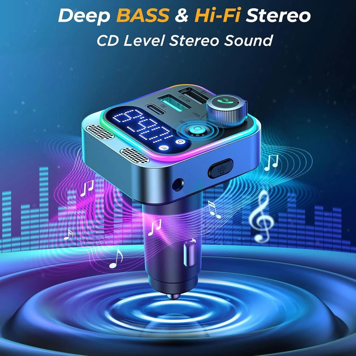 Asli Global Thundervolt 48w Car Wireless Fm Transmitter Fm