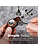 KeySmart AirTag Keychain Key Holder - Brown Leather