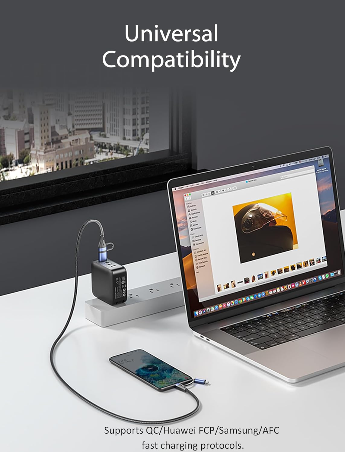 Vention 4-in-1 USB 2.0 Multi Compatible Cable 1m 100W