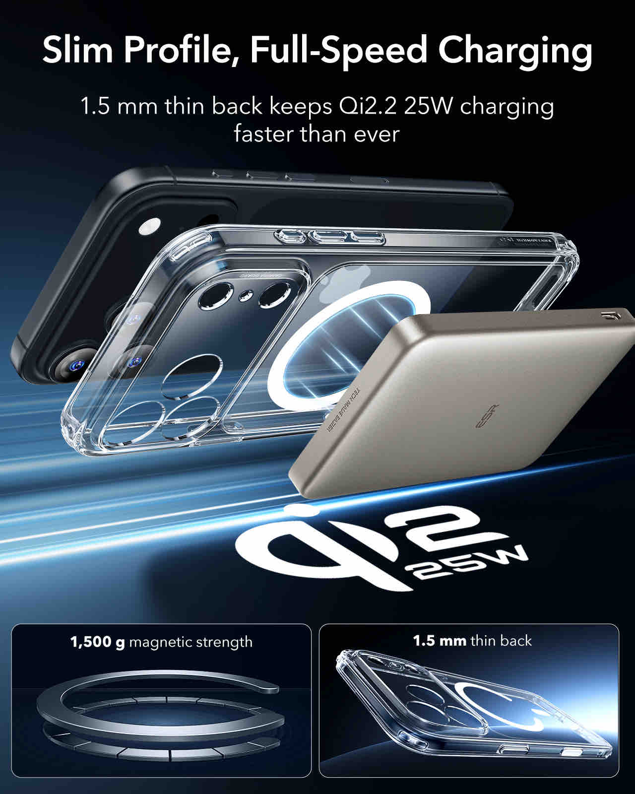 ESR iPhone 17 Pro Max Halolock Classic Hybrid (Camera Control Button)+ Screen Protector Set