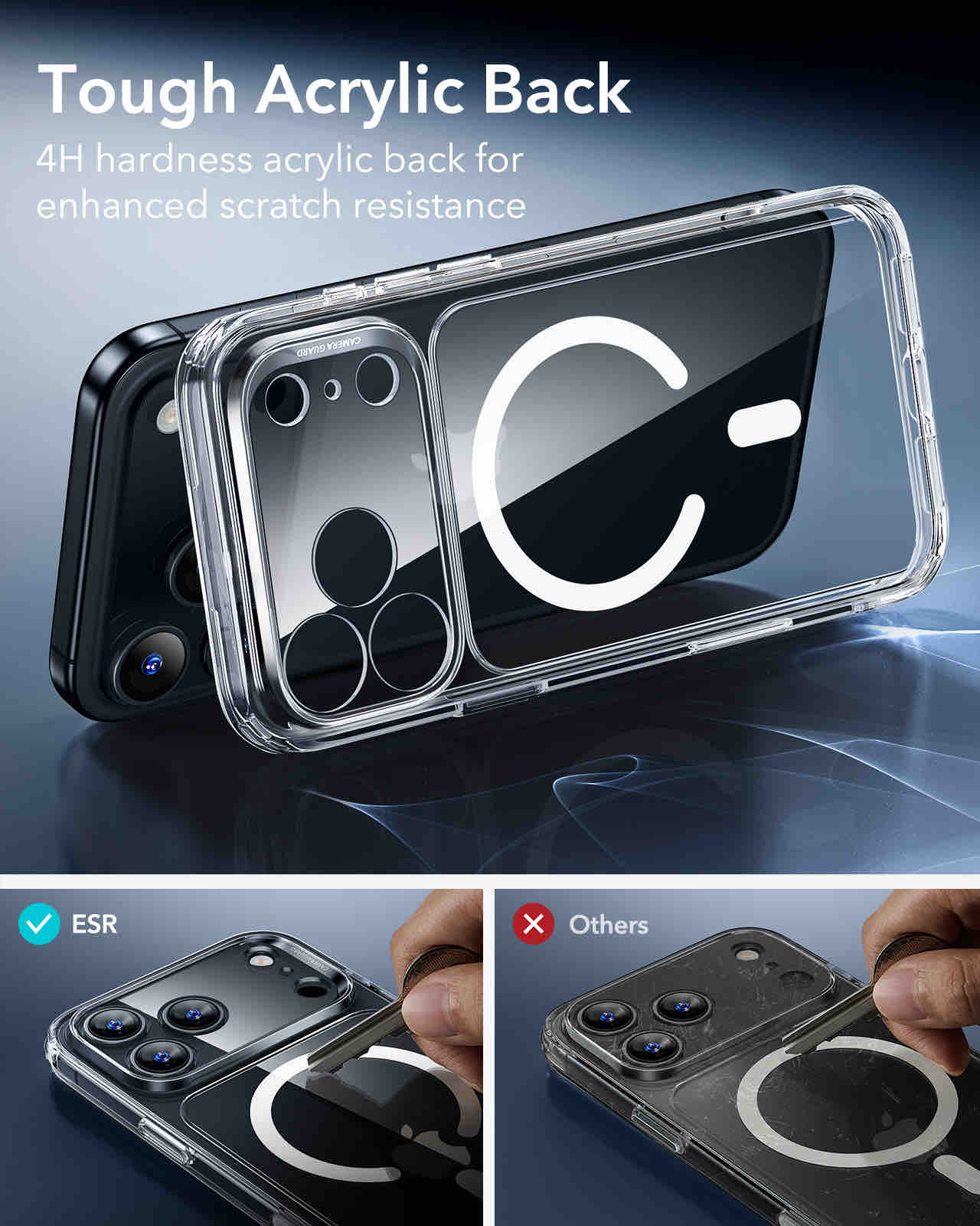 ESR iPhone 17 Pro Max Halolock Classic Hybrid (Camera Control Button)+ Screen Protector Set