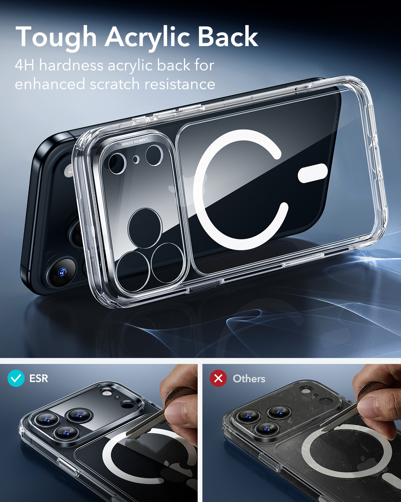 ESR iPhone 17 Pro Halolock Classic Hybrid (Camera Control Button)+ Screen Protector Set