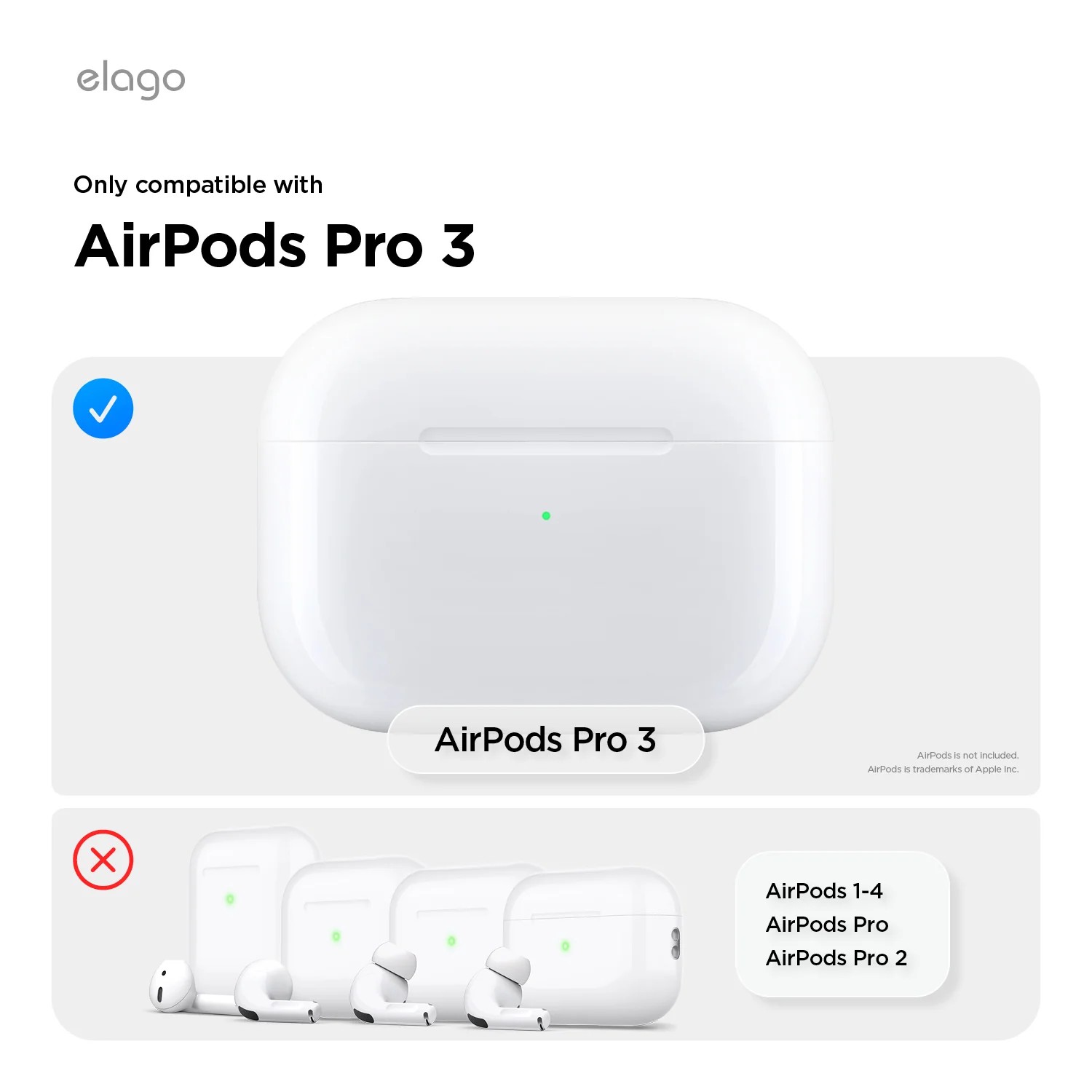 Elago AirPods Pro 3 Pager Case (Key Chain Included)