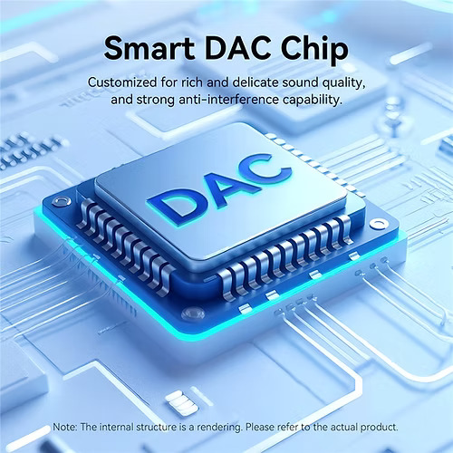 Vention USB-C Male to 3.5MM Earphone Jack with DAC Adapter 0.1M