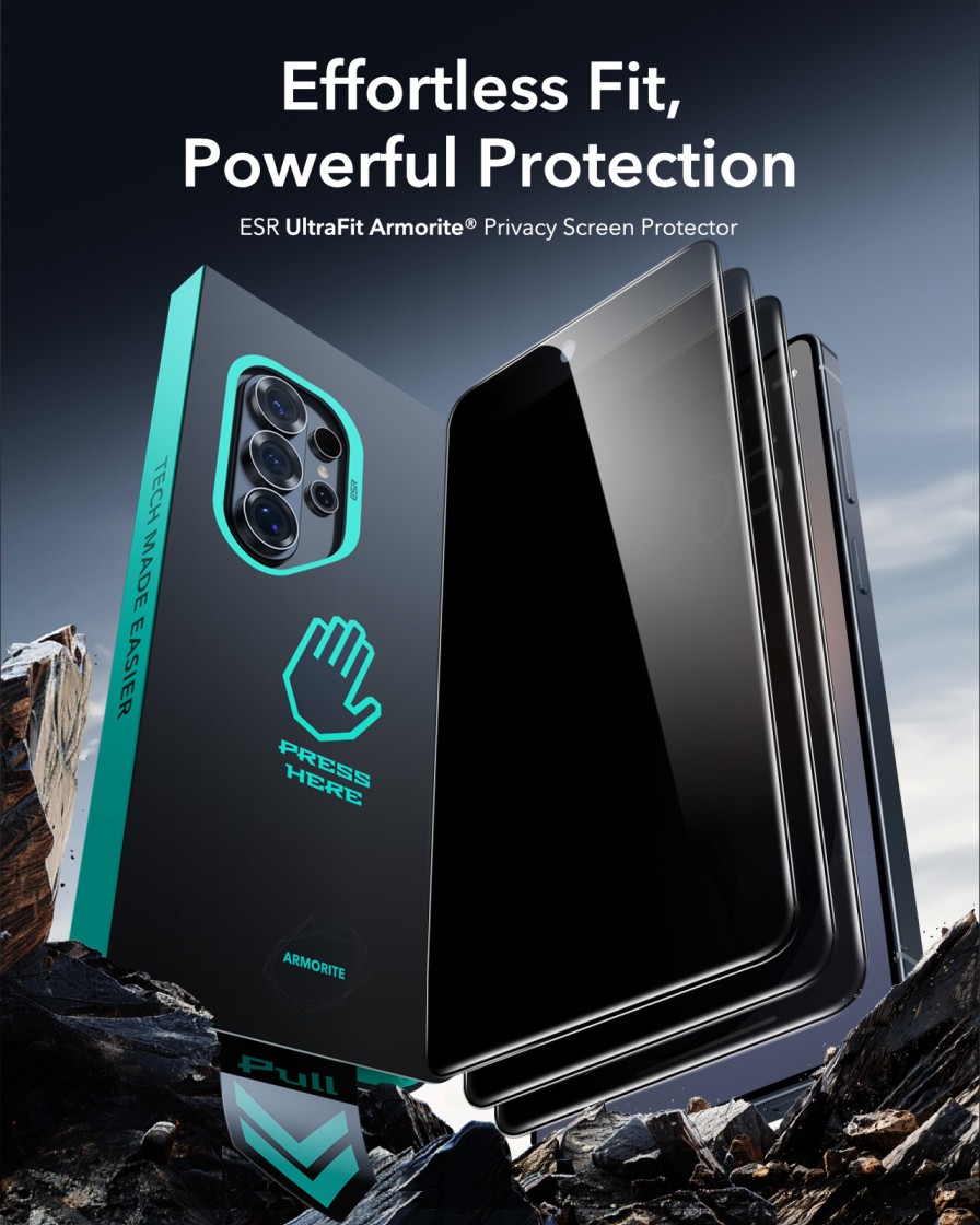 ESR Galaxy S26 Ultra Armorite (UltraFit Tray) Privacy Screen Protector - Privacy