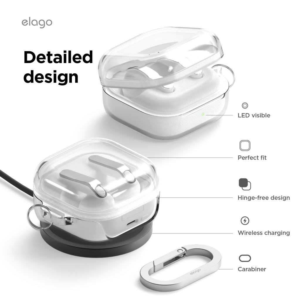 Elago Galaxy Buds 4 / 4 Pro Clear Hang Case