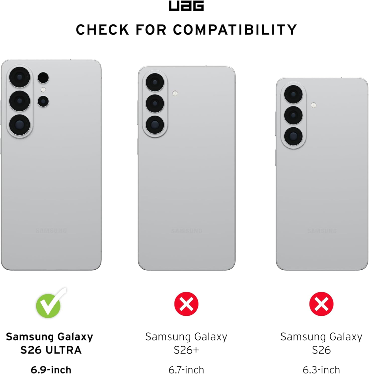UAG Samsung Galaxy S26 Ultra Scout Clear w/Magnet Ice/White Case