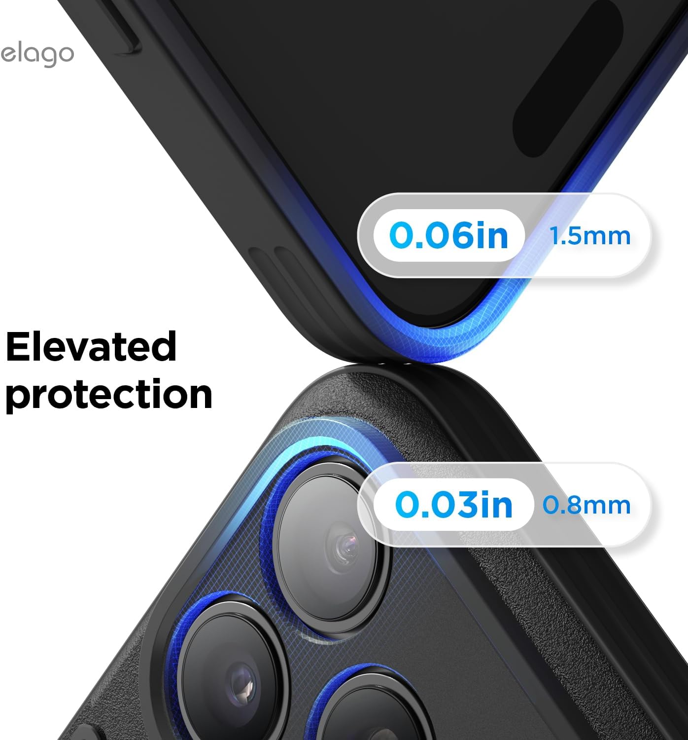 Elago iPhone 17 Pro Magnetic Armor Ring Stand Case (Capture Key Included & Full Camera Cover)