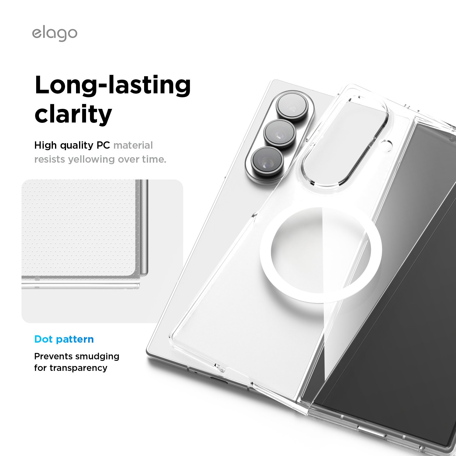 Elago Galaxy Z Fold 8 Ultra Magnetic PC  Case