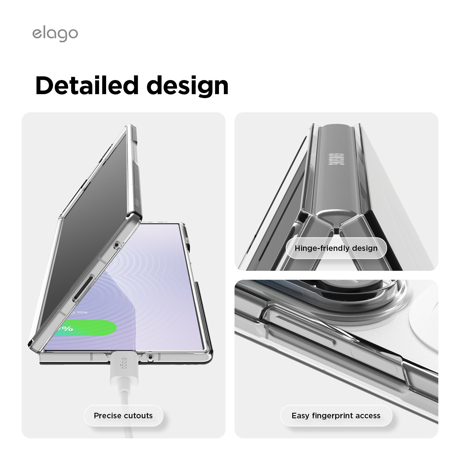 Elago Galaxy Z Fold 8 Ultra Magnetic PC  Case