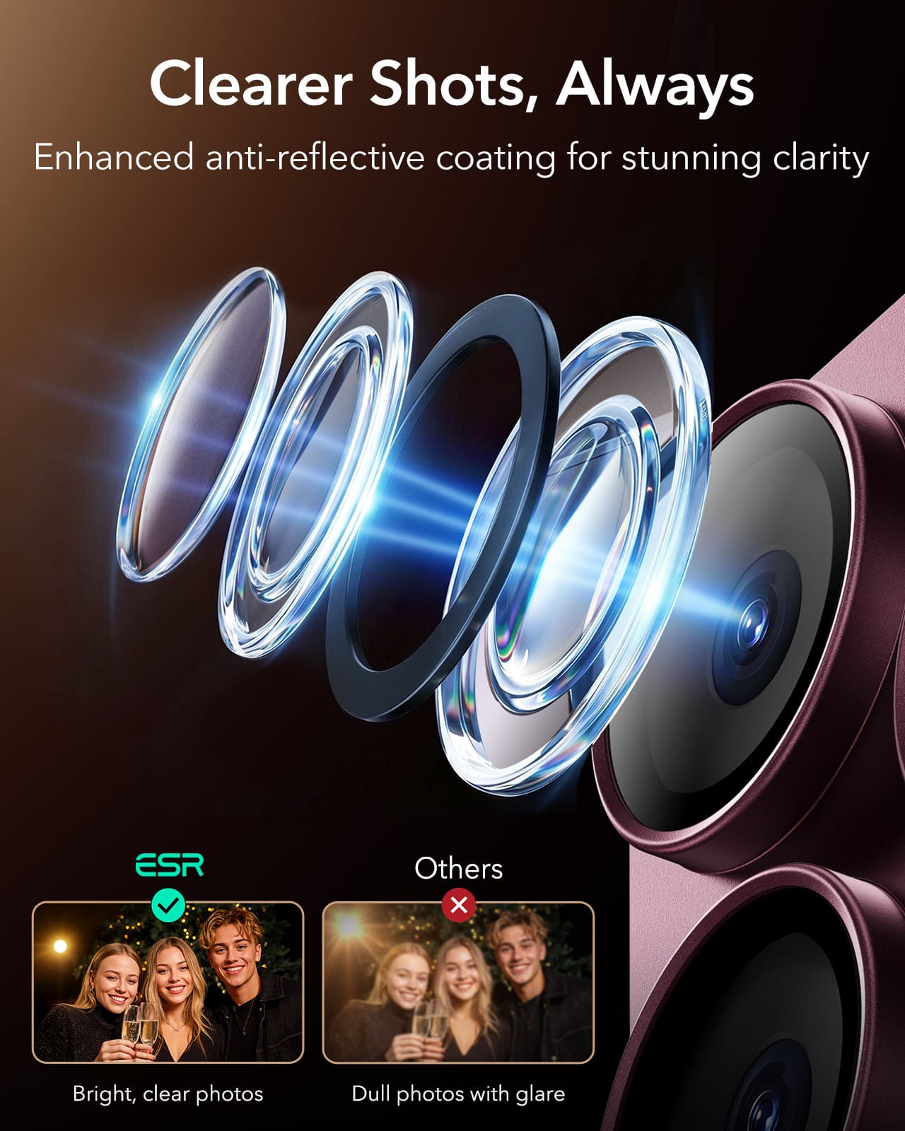 ESR Armorite® Pro Camera Lens Protector (Full Coverage) ESR iPhone 18 Pro Max