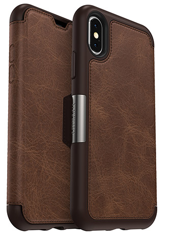 Otterbox Strada Folio iPhone XS "Espresso" Brown - "Limited Edition"