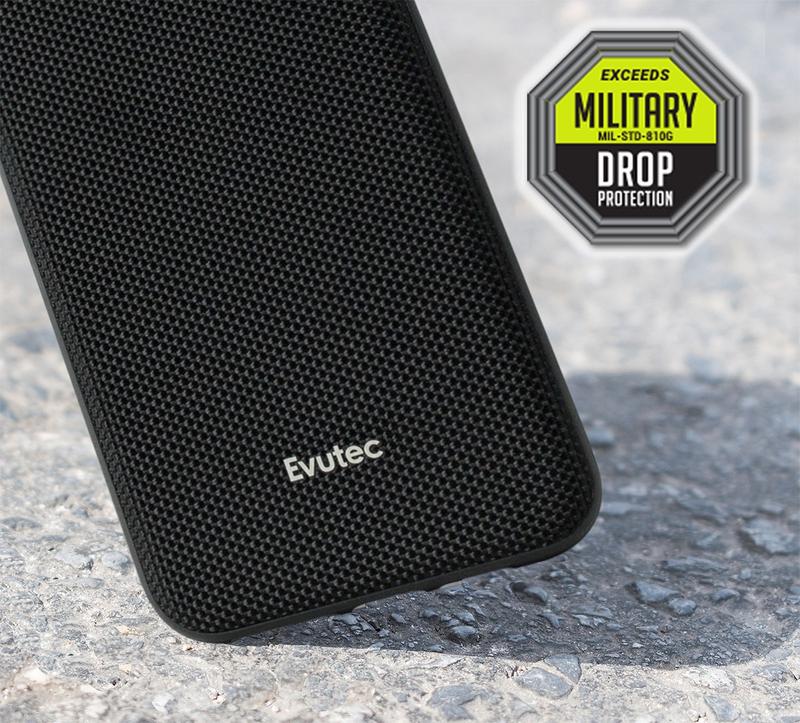 Evutec iPhone XS Max Ballistic Nylon Case w/Vent Mount - Black