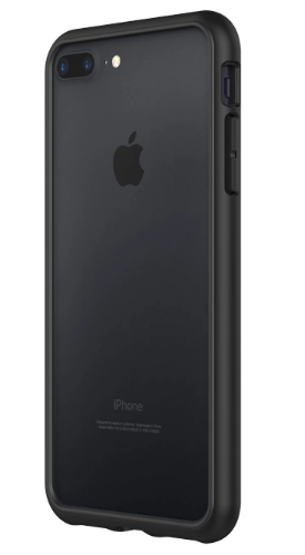 RHINOSHIELD CrashGuard for iPhone 7 Plus - Black with  Screen Protector