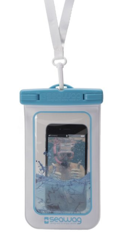 Waterproof case for smartphone White & Blue