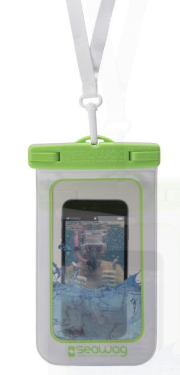 Waterproof case for smartphone White & Green