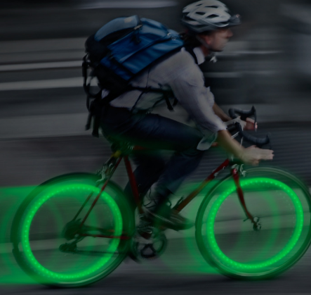 See'Em Mini LED Spoke Lights - 2 Pack - Green