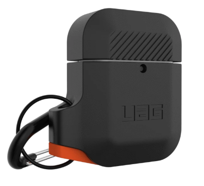UAG Apple Airpods Silicone Case- Black/Orange