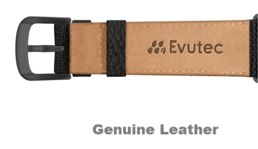 Evutec Apple Watch Band 38mm Northill - Black/Black